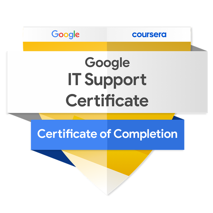 Google IT Support Professional Certificate Badge